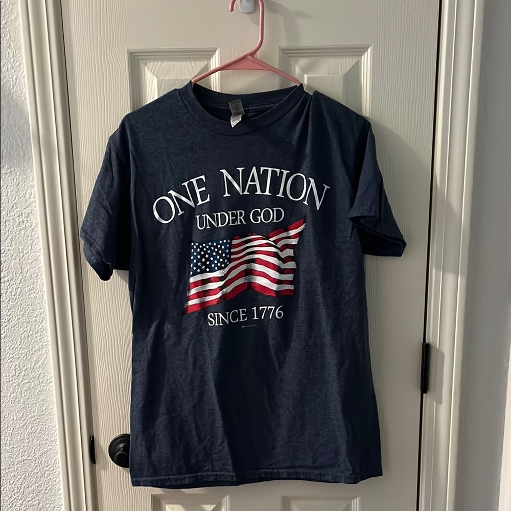 Gildan Blue Patriotic Short Sleeve Tees